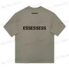 T-shirt da uomo ess Designer mens T-shirt Petto Lettera Laminata Stampa Manica corta ss High Street Allentato Oversize T-shirt casual Top in cotone felpe da donna T240326