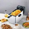 Electric Deep Fryer with Elliptical View Window, 1800 Watts, 9 Cups/ 3.5 Liters Oil Capacity - Stainless Steel