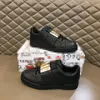 Heren Casual schoenen designer damesschoenen Reizen leer man veterschoenen mode dame Flat Running Trainers Letters vrouw schoen platform gym sneakers maat 35-45 edj0212d