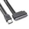 새로운 듀얼 파워 esata USB 12V 5V 콤보 - 22pin sata USB 하드 디스크 케이블 고품질 핫 판매 액세서리