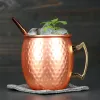 Tools 1pcs 550ml Moscow Mule Copper Mugs Metal Mug Cup Stainless Steel Beer Wine Coffee Cup Bar Tool