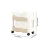 Racks Rolling Storage Cart Trolley Organizer Auxiliary Cart With Wheels Rolling Bookshelf Collection Storage Rack Home Accessories