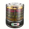 US Plug Vegetable Vanilla Home Fruit 5-layer Mushroom Air Dryer, Meat Sausage Dehydrator, Touch Variable Frequency Constant Temperature Plastic Thickening Hine,