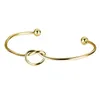 MYLONGINGCHARM 10pcs Knot Bracelet Stainless Steel Adjustable Basic Bangle Wired M0393 240313