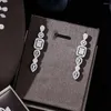 Halsband örhängen set mode duabi uae wedding cz zircon brud 4-stycken full smycken för kvinnor