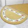 Mats Pastoral Style Floor Carpet Bath Mat Multi Size Oval Mat For Home Decor Antislip Bathroom Carpets Household Kitchen Rug Doormat