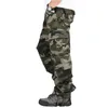 Autunno Inverno Casual Cott Pantaloni da uomo Allentati Pantaloni tattici dell'esercito Nero Camo Pantaloni da uomo Camoue Cargo Pants Pantales hombre U8LN #