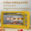 Multi-functional 48L Electric Oven - Large Capacity, Four Layer Baking, Easy Knob Operation