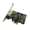 5.1 Desktopcomputer Ingebouwde onafhankelijke PCI-E8738 Stereo 6-kanaals computerkabels Connectoren PCIe-geluidskaart