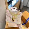 Luksusowy projektantka kobiet 24SS mini nowa torba messenger damska torebka torba na ramię Crossbody Bag Pure Steel Gold Hardware Access Mind