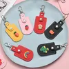 Porte-clés mignon mini carte couverture porte-clés PU protection en cuir porte-clés Kawaii femmes sac pendentif ornement voiture accessoires accessoires