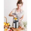 Qcen Citrus Juicer, Orange, Lemon, Lime Electric Juicer with Rubber Handle Two Sizes of Cones, Anti Drip Nozzle, Easy to Clean and Use, BPA Free,