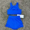 Lu Luwomen-2156 Summer Kids Yoga Top + Flowy Shorts Tenfits Girls Sportswear Alight Fitness Wear Pantal
