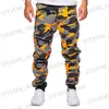 Pantalons pour hommes Hommes Pantalons Casual Jogger Camouflage Cheville Banded Mid Taille Mâle Mode Cargo Casual Pantalon Cool Sports Strtwear Automne T240326