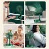 Messen Portable Camping Fan Outdoor Electric Fan USB CONCHAREBLEABLE Desktop Mini Fan Foldbar Telescopic Air Conditioner Home