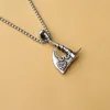 Ketten Viking Rune Axt Kopf Titan Stahl Anhänger mit europäischen amerikanischen Stil Herren kreative Mode Edelstahl Halskette