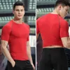 Compri Shirt Fitn Sport Running Tight Gym T-shirts athlétiques à séchage rapide Tops Tee Summer Surf Marine Sportswear x6m4 #