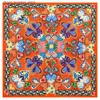 Halsdukar halsdukar mode siden halsduk kvinnor stora sjalar älskar blommor fyrkantig bandana lyx Kerchief hijab halsduk kvinnliga foulards 130 cm strandhandduk Q240326