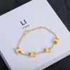 Bracelet de créateur pour femmes, pendentif à breloque, tendance, tendance, tempérament, classique, en or, pour couple, cadeaux