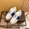 2024 Ny modedesigner White Blue Band Casual Shoes for Men and Women Breattable Tryckta tryckta mångsidiga casualskor DD0318H 35-45 2