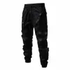 fi Ninja Pants Techwear Bandage Zipper Pockets Cargo Pants Joggers Men Black Hip Hop Streetwear Trousers O6mI#