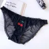 Brand new fashion all-match women's underwear, summer cute fruit stickers, solid color underwear, soft, breathable, lace edges, seamless, sexy and close-fitting