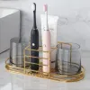 Holders Gold Toothbrush Holder Shelf Bathrooms Wall Mounted Stand Shower Tumbler Storage toothpaste set shaver organizer Holder