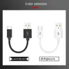 10cm USB Type C Câble court pour Samsung Galaxy S9 Note 8 9 USB 3.0 Type-C USB C 2A Câble de données de charge rapide Huawei P10 P40 Pro