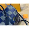 Luxe tassen heren duffel blauw graffiti plaid vakantie handtassen keepall 40 45 50 bakken schouder bagage luchthaven reisbrief dames fitness