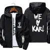 Nós amamos Karls com capuz homens streetwear jaqueta fina reflexiva protetor solar piloto blusão pele esportes casaco de grandes dimensões t camisa l4b7 #
