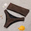 2020 nuovo costume da bagno bikini a vita alta con reggiseno sexy in tessuto oro e argento