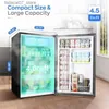 Réfrigérateurs Congélateurs Upstreman 4,5 Cu.Mini réfrigérateur Ft avec congélateur, porte simple, petit réfrigérant, thermostat réglable, faible bruit, économie d'énergie, Q240326