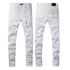 jean pourpre concepteur de marque violette jeans été houte high street rétro rétro straight jeans de moto de moto lavé vieux jeans long jeans c5ju # #