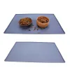 Tapetes de silicone para animais de estimação para gatos Pet Food Pad Tigela Bebendo Mat Dog Feeding Placemat Fácil Lavagem