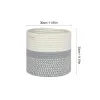 Gravestones Large Capacity Handwoven Cotton Rope Plant Basket Flower Pot Holder Indoor Planter Storage Basket for Store Plants Toys Clothes