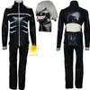 Cosplay Anime Costumes Tokyo Ghoul role-playing Kaneki Ken role-playing uniforme máscara com capuz jaqueta shorts conjunto completo de roupas peruca menC24321