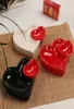 Personality Double Heart Shaped Ceramic Ashtray Multifunction Practical Lovely Cigarette Accessories Home Theme Decoration Craf C2842329