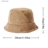 Breda randen hattar hink hattar kvinnor tjock höst varm plysch Panama casual hatt mjuk konstgjord kanin päls hink hatt fast kvinnor fiskare hatt c24326
