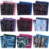 Lenços personalizados Smith 3 peças lenço masculino bolso quadrado impresso Paisley negócio peito toalha bolso lenço lenço Y240326