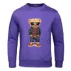 drôle Pose Teddy Bear Impression Hommes À Capuche Simple Lâche Casual Sweat À Capuche Automne Surdimensionné Sweat Fi Casual Pull Unisexe f9MG #