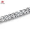 Pulseira Redleaf Stock, Micro Sterling Sier Top Quality 5mm Feminino VVS Moissanite Corrente de Tênis