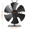 Heat Powered Flame New Style, Fireplace Wood Stove Fan, Non Electric Wood, Thermoelectric Fan Suitable for Home, Hotel Rooms, Outdoor Travel Camping Tent