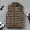 Ultralight down Vest Men 2024 New Plus Size Sreevel Duck Down Waistcoat Puffer Feather Padded Warm Packable Jacket 4XL B4RP＃