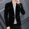 Men's Suits Corduroy Suit For Men Young Slim Small Formal Single West Jacket Outside Spring And Autumn Comfortable Coat