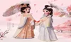 Guochao Hanfu Paraply Girl Heart Student Gift Palace Style Room Decoration Tourism Crafts Ornament27774407924