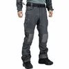 Pantalon tactique militaire Pantalon cargo imperméable Hommes Pantalon de combat d'entraînement de l'armée Résistant à l'usure Multi Bag Casual Man Pant Nouveau I6I5 #