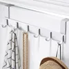 Hangers boven de deurhaken Hanger met 6 dubbele heavy-duty voor slaapkamerjassen Cap opbergrek