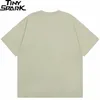 여름 2024 남자 평범한 티셔츠 스트리트웨어 100면 티셔츠 셔츠 단색 하라주쿠 캐주얼 티셔츠 느슨한 짧은 슬리브 탑 티 블랙 240311