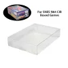 منتجات Clear Pet Pet Plastic Game Cartridge Display Costection Cover Cover for SNES N64 CIB Boxed Gaming Accessories Super Nintendo EN