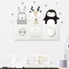 Window Stickers Decorative Home Decoration 10 10cm Wall Animal Sticker Room Cute Decorations Switch